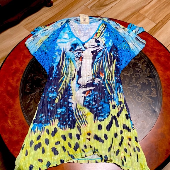 Fleur De Lis Sexy Sheer Cover-Up Size XL - Picture 4 of 6